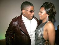 Nelly and Ashanti during Ashanti's 25th birthday party. (Image via Getty)